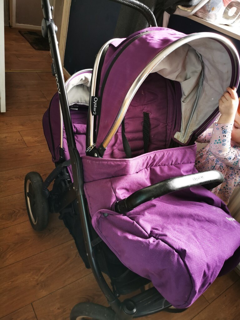 oyster 2 pram purple
